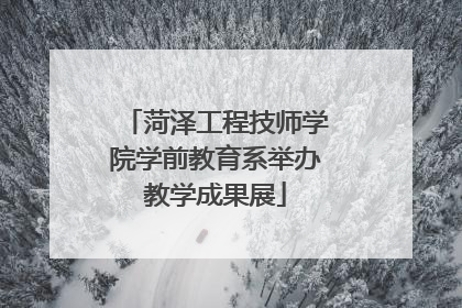 菏泽工程技师学院学前教育系举办教学成果展